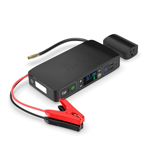HALO BOLT AIR+ AC 55500 PORTABLE JUMP STARTER 100 PSI AIR COMPRESSOR - BLACK - Like New