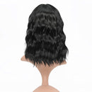 VCKOVCKO NATURAL WAVY WIG WITH AIR BANGS 12" - BLACK - Like New