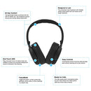 ONANOFF MADE FOR AMAZON, ACTIVE NOISE CANCELLING BLUETOOTH HEADPHONES - BLACK - Like New