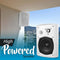 Pyle Wall Mount Active Passive Bluetooth Home Speaker System PDWR53BTWT - White Like New