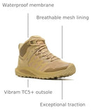 J005031 MERRELL MEN NOVA 3 TACTICAL MID WATERPROOF, SIZE 9 DARK COYOTE - Like New