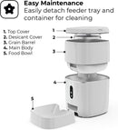 Home Zone Pet 6L Automatic Feeder - Smart Wireless Pet Feeder ES06534G - White - Like New