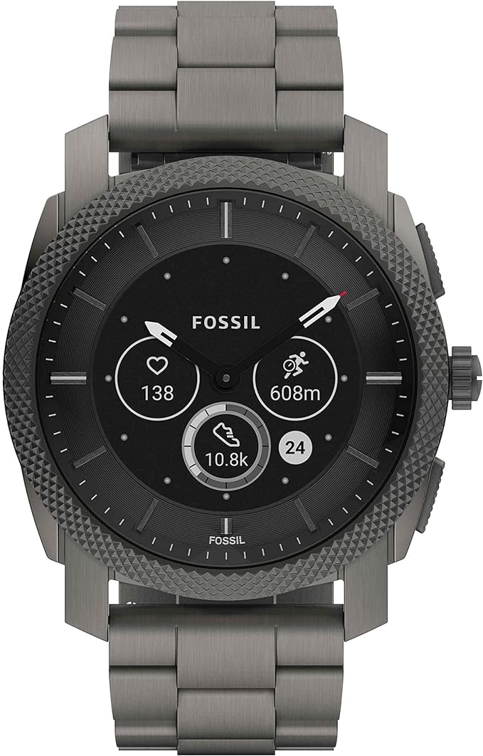 Fossil Gen 6 Hybrid Smart Watch for Men with Alexa Built-In, 24MM DW14F1 - SMOKE Like New