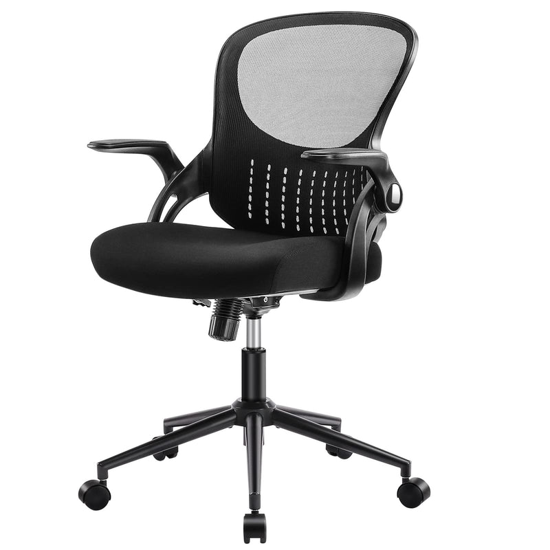 SMUG OFFICE COMPUTER GAMING DESK CHAIR ERGONOMIC MID-BACK MESH ROLLING - BLACK - Like New