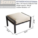 Sports Festival Patio Ottoman Metal Footstool Soft Thick Cushion B091CM3K9T - Brand New