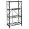 Origami R4 4-Tier Folding Shelf Garage Shelving Heavy Duty, R4-WR-BLA - BLACK - Like New