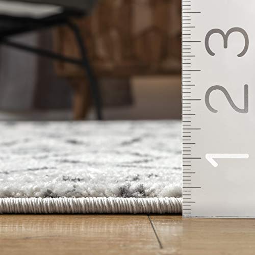 NULOOM 3X5 MOROCCAN BLYTHE AREA RUG - BLYTHE GRAY - Like New