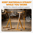 BORA ADJUSTABLE ROLLER STAND 2-PACK FOR TABLE SAW EXTENSION ROLLER PM-5085T-2PK - Like New