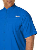 COLUMBIA MEN’S PFG TAMIAMI II SHORT SLEEVE SHIRT MEN XL VIVID BLUE - Brand New