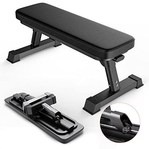 FF FINER FORM GYM QUALITY FOLDABLE FLAT BENCH FOR MULTI-PURPOSE WEIGHT - Like New