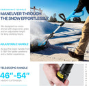 AlphaWorks Cordless Snow Thrower Power Shovel 4Ah DC 20V GUT131 - BLUE - Like New