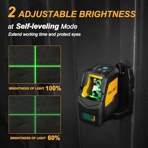 PREXISO Laser Level with Tripod, 150 Wide Angle 100Ft PLC15DGS - Green - Like New