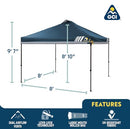 GCI OUTDOOR LEVRUP POP UP CANOPY TENT 8X8 87015 NAVY - NAVY - Like New