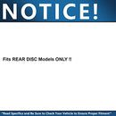 Detroit Axle - Rear Brake Kit for Nissan Altima Maxima Juke Sentra - Brand New