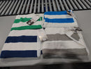 NOBLE HOUSE CABANA BATH TOWEL 4 PACK, 36 X 66 - GREEN/GRAY/NAVY/BLUE - Brand New