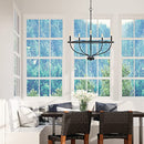 HomePlace Lighting 5-Light Candle Chandelier 428551MB - Matte Black - Brand New