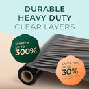Packing Stretch Wrap Industrial Grade for Moving Heavy Duty 4 Pack 18 x 1500 FT - Brand New