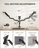 ERGEAR TRIPLE MONITOR MOUNT HOLDER EGTS5B - BLACK - Like New