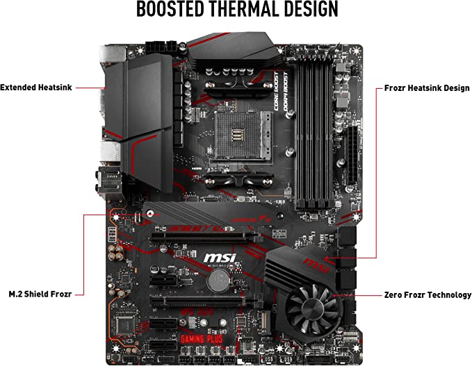 MSI MPG X570 GAMING PLUS Motherboard (AMD AM4, PCIe 4.0, DDR4, HDMI, ATX) - Like New