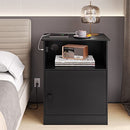 EPHEX End Table with USB Ports & Power Outlets - Black - Like New