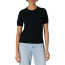 AMAZON ESSENTIALS WOMEN'S REGULAR-FIT SHORT SLEEVE PULLOVER SWEATER TOP -M - Brand New