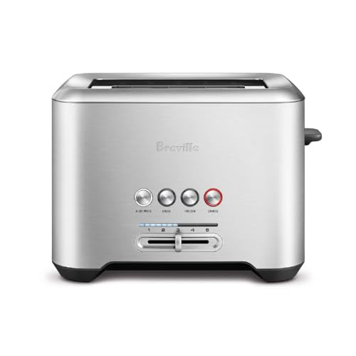 BREVILLA BIT MORE TOASTER 2 SLICE BTA70XL - BRUSHED STAINLESS STEEL - Like New