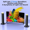 FHNFHN Sound Bar for Smart TV, 100W Sound Bar with 3 Dynamic RGB Lights - Like New