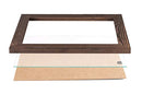 Rustic Wooden Poster Picture Frame 18x24 Wall Mounting Photo Frame - Brown Wenge - Brand New