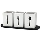 Kathfly 4 Pcs Silverware Caddy Utensil Holder Countertop Silverware Organizer - Like New