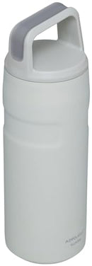 STANLEY ICEFLOW CAP AND CARRY WATER BOTTLE | WIDE MOUTH TWIST LID | 16 OZ - FOG - Like New