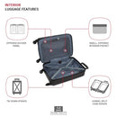 SWISSGEAR 8018 EXPANDABLE LUGGAGE 3-PIECE HARDSIDE WHEEL 80182003 - BLACK - Brand New