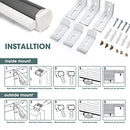 ZOKSUN Cordless Zebra Blinds Windows 35"W x 72"H Roller Shades - Grey - Brand New