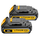 SIMPLE PLUS 2PACKS 20V 3.0AH REPLACEMENT BATTERY DEWALT 20V - BLACK/YELLOW - Like New