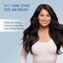 BABYLISSPRO NANO TITANIUM PROFESSIONAL 2.5" HOT AIR DRYER BRUSH BNTHB250 - BLUE - Like New