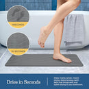 PUCUN Stone Bath Mat Diatomaceous Non-Slip Shower Mat - Size 24×16 - Grey - Like New