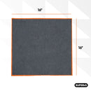 SUPERIO MICROFIBER CLEANING CLOTH, 3-PACK - GRAY - Brand New