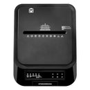 AMAZON BASICS 200-SHEET AUTO FEED MICRO-CUT PAPER SHREDDER AU220MA - BLACK - Like New
