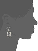 The SAK Pave Orbit Earrings SE0513 - Silver - Brand New