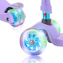 WV WONDER VIEW 3 WHEEL SCOOTER KIDS AGES 6-12 LIGHTUP WHEELS LS306 - PURPLE - Like New