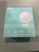 BEAUTURAL 10X LED LIGHT MAGNIFYING MAKEUP MIRROR LIGHTING COSMETIC - WHITE - Like New