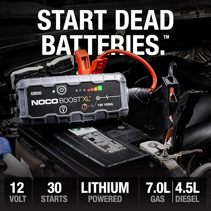 NOCO Boost XL GB50 1500 Amp 12-Volt UltraSafe Lithium Jump Starter - Black Like New