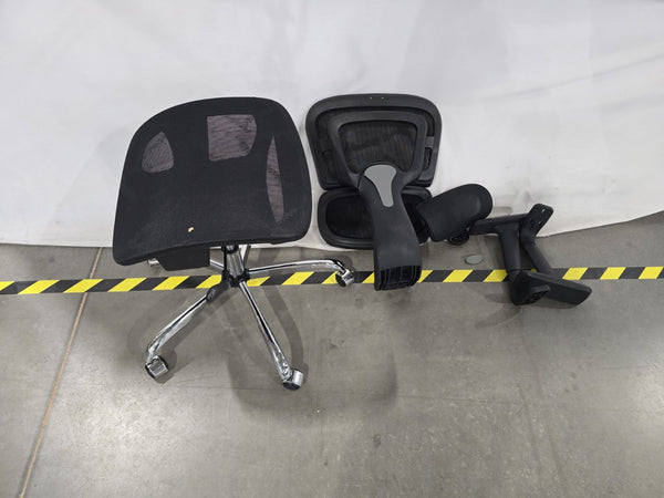 KERDOM FULL MESH CHAIR WORK CHAIR OFFICE CHAIR RECLINER ERGONOMIC CHAIR - BLACK - Like New