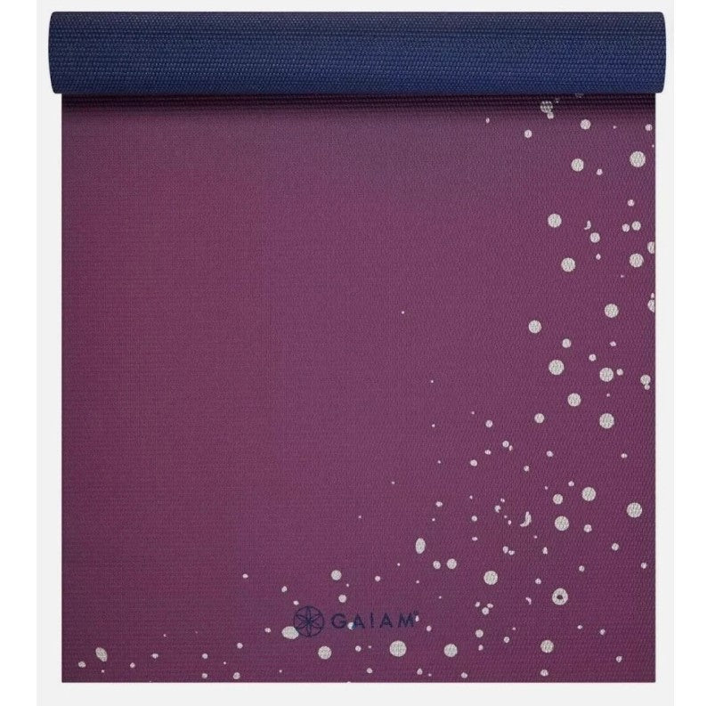 GAIAM YOGA MAT PREMIUM - BERRY PINK - 68"L X 24"W X 4MM - BERRY PINK - Like New
