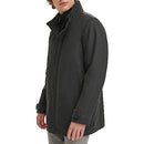 DOCKERS MEN'S WOOL MELTON TWO POCKET FULL LENGTH DUFFLE - SIZE: MEN S - CHARCOAL - Brand New