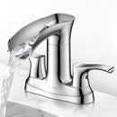 WaterSong Bathroom Sink Faucet 3 Hole 2 Hole WS-AU042002BN - Brushed Nickel Like New