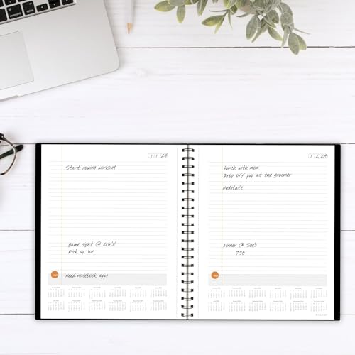 AT-A-GLANCE Planning Notebook, 8-1/2" x 11", Large, Un-dated, 7062090525 - Black - Like New