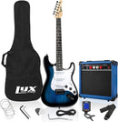 LyxPro 39" Electric Guitar Kit w/20W Amp & Electric Guitar Accessories - BLUE - Like New