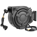 WIKIWIKI RETRACTABLE GARDEN HOSE REEL 1/2 IN X 100 FT WALL MOUNTED - BLACK - Brand New