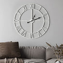 1st Owned Large Modern Metal Wall Clocks Rustic Round Non Ticking B096KXBV89 - Like New