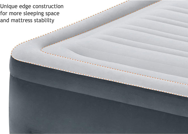 INTEX 67769ED Dura-Beam Deluxe Comfort-Plush Mid-Rise Air Mattress, Queen - Like New